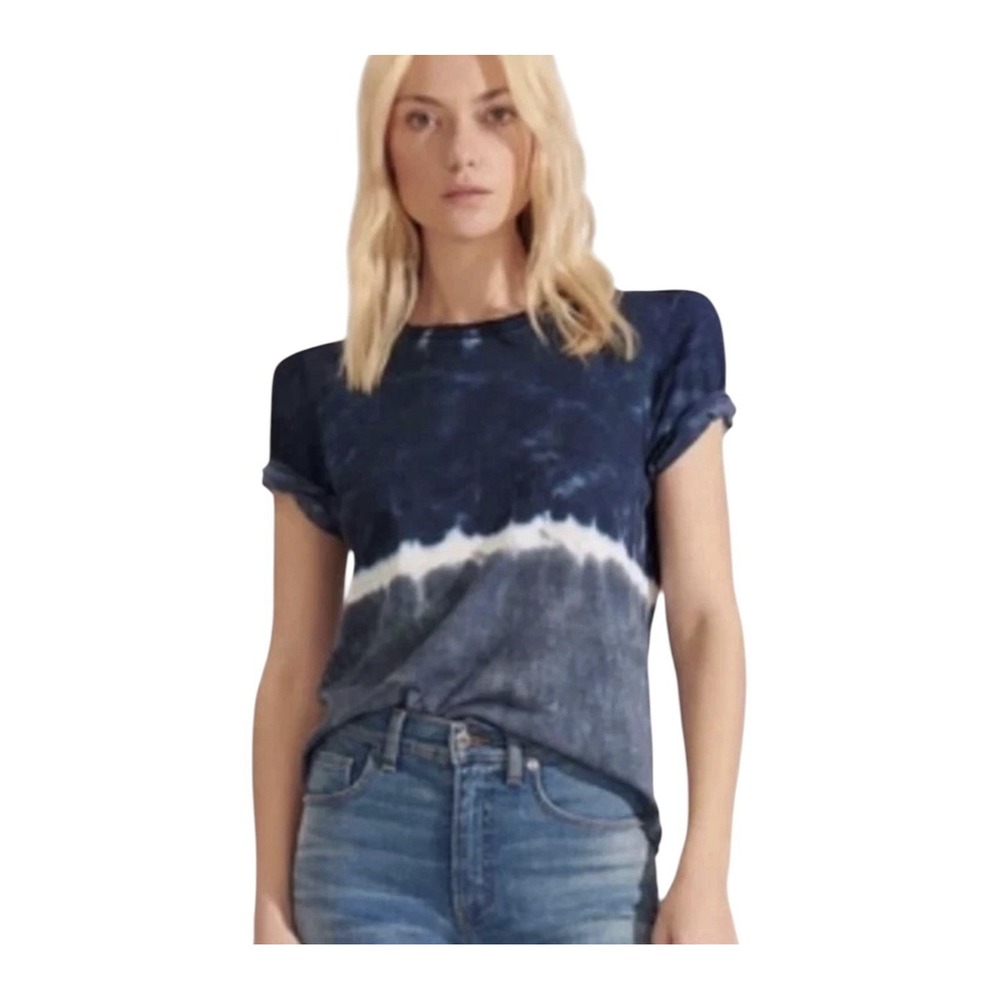 Veronica Beard Jeans Top Women's Medium Callipe Tie-Dye Pima Cotton Luxury